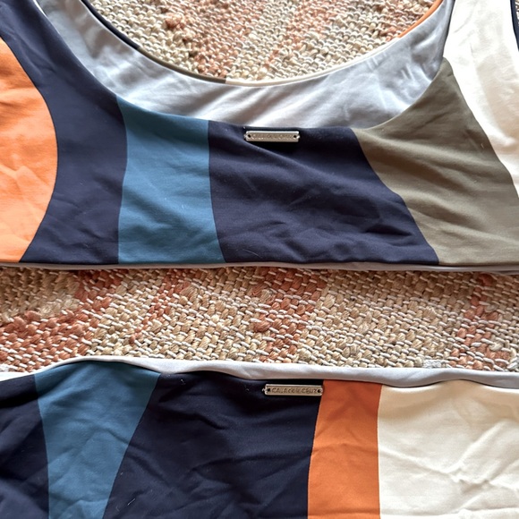 Cala de La Cruz Bikini Set High Waist Colorblock Sara Top and Scarlette Bottom - Picture 9 of 15